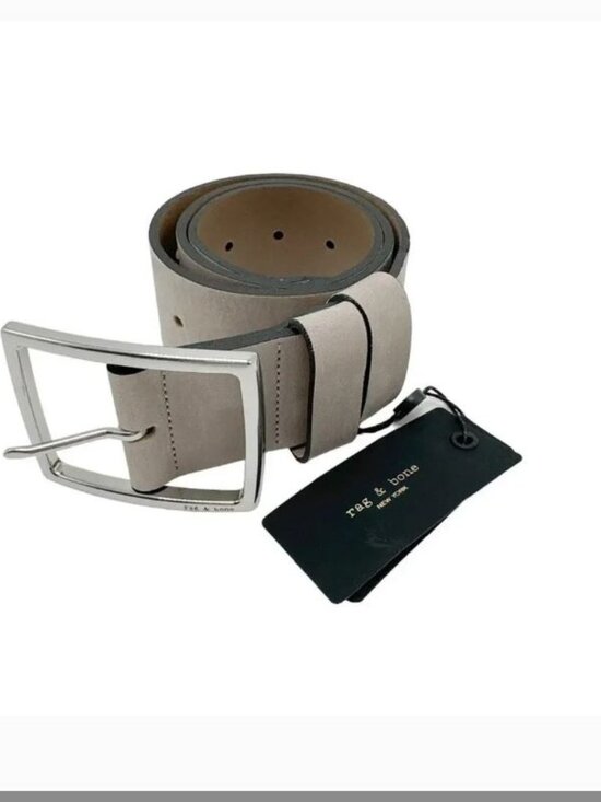 RAG & BONE Jumbo Boyfriend Waist Belt Pelican Nubuck S main image 8